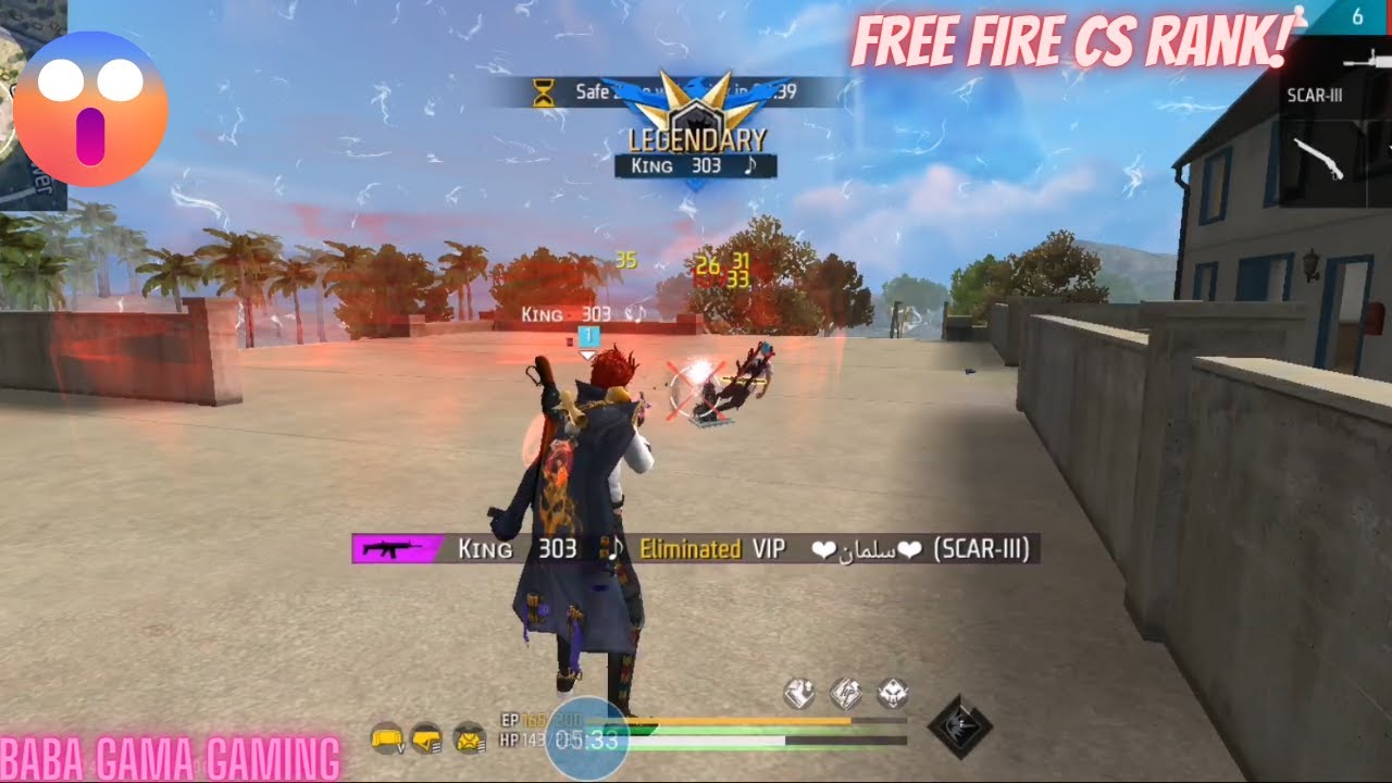 garena free fire | cs rank gameplay # 2 | baba gama gaming - YouTube