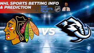 Chicago Blackhawks VS Utah Mammoth 3/9/26 Free NHL Stats &amp; Betting info