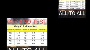 CLS END TEST ALL TO ALL
