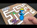 Rainbow friends chapter 2 walkthrough maze diy  gameplay  easy paper craft ideas