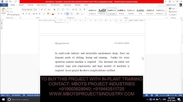 DESIGN AND FABRICATION OF  AUTOMATIC PNEUMATIC DRILLING MACHINE WITH ROTARY GUN TYPE