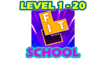 Flow Fit - Word Puzzle | School | Level 1 - 20 | Walkthrough