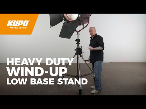 Kupo Heavy Duty Wind-Up Low Base Steel Stand