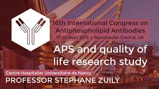 2019 APS Patients Day Part 6 APS and quality of life research study