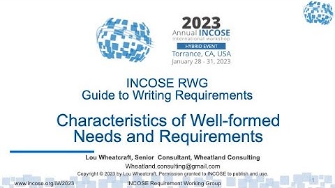 GtWR Section 2 Characteristics of Individual Need and Requirement Statements