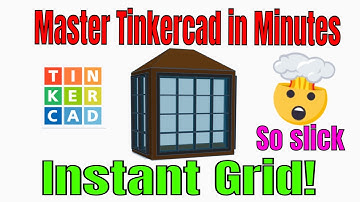 Instant grid  for a Tinkercad Bay Window Mullions or grilles Oh MY! 💯🤯