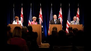 Secretary Pompeo and Secretary Mattis Host AUSMIN at the Hoover Institution at Stanford University