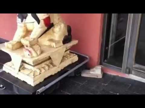 chinese-asian-foo-dog-statues,-carved-bone,-huge!