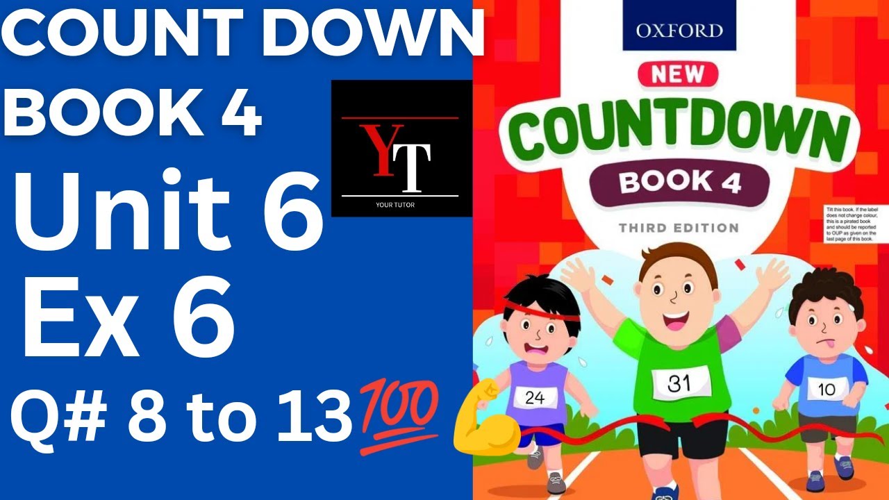 Sprawdzian Angielski Klasa 4 Oxford Unit 7 oxfordcountdown book class4 Unit 6 Ex 6 Q#8 to 13|| perimeter and area