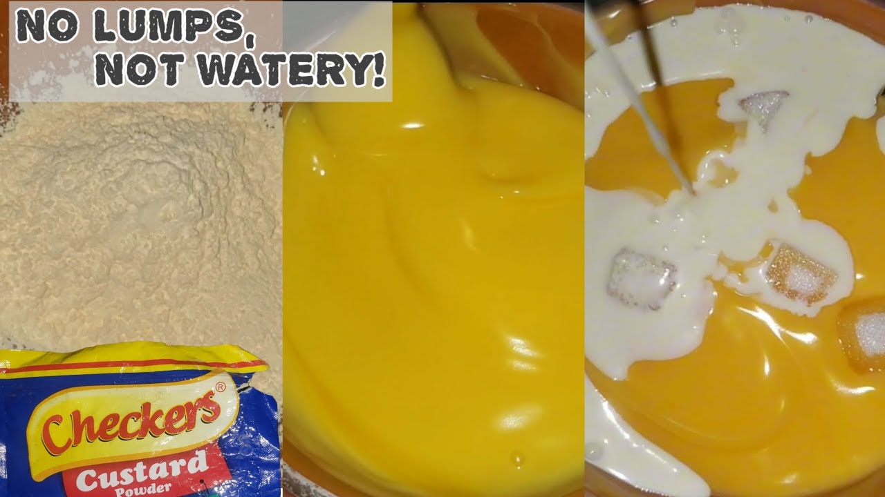 How to make custard like a pro! Super quick and easy custard recipe |Checkers custard powder recipes