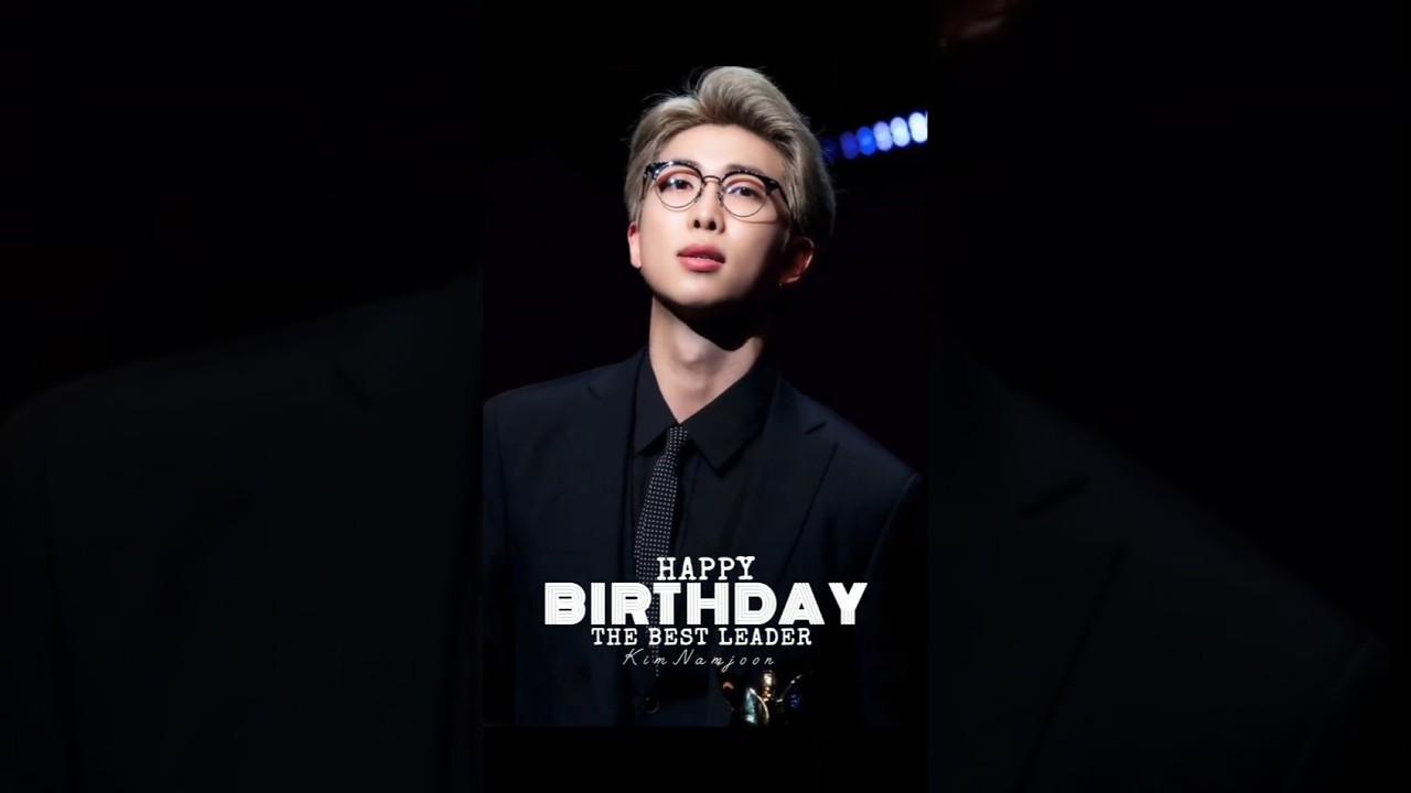 Happy B'day 🎂🎉 to the world best Leader #rm #rapmonster #kimnamjoon #rmbirthday #bts #trendingshorts
