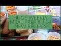 HUGE WEEKLY MEAL PREP FROM SCRATCH FOR MY LARGE FAMILY OF 9 |  14 NEW RECIPES