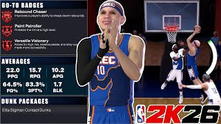 7'2 GLITCHY GLASS CLEANER is an AUTOMATIC TRIPLE-DOUBLE & 5x5 THREAT on NBA 2K26!