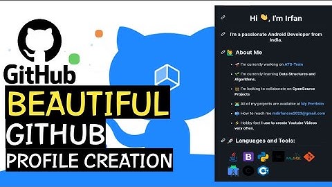 Impressive GitHub Readme Profile | Improve your GitHub profile | GitHub profile template 🔥