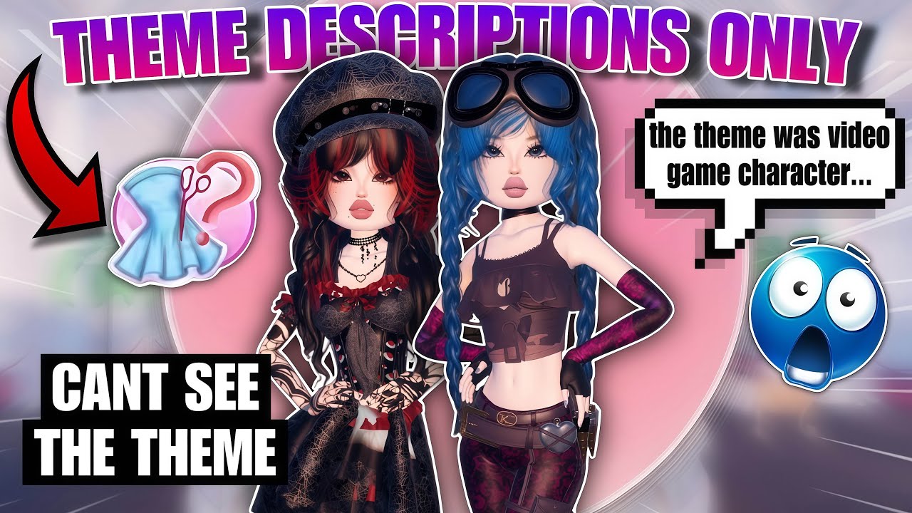 ONLY Seeing The *THEME DESCRIPTIONS* In Dress To Impress PRO Servers!! (I Couldn't See The Theme...)