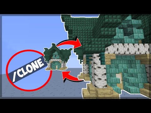 COMO USAR o COMANDO /Clone no Minecraft 1.16 - (MINECRAFT BEDROCK/MCPE/XBOX/PS4)