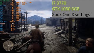 Red Dead Redemption 2 - GTX 1060 6GB - i7 3770 - 1080p Xbox One X settings