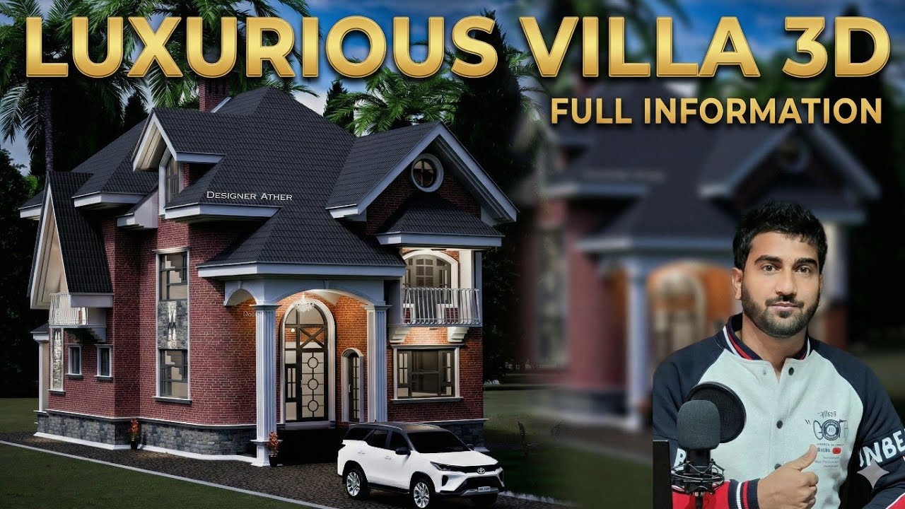 Stunning Hut Type 3D House Design With Full Detailed Information | Kashmir Style