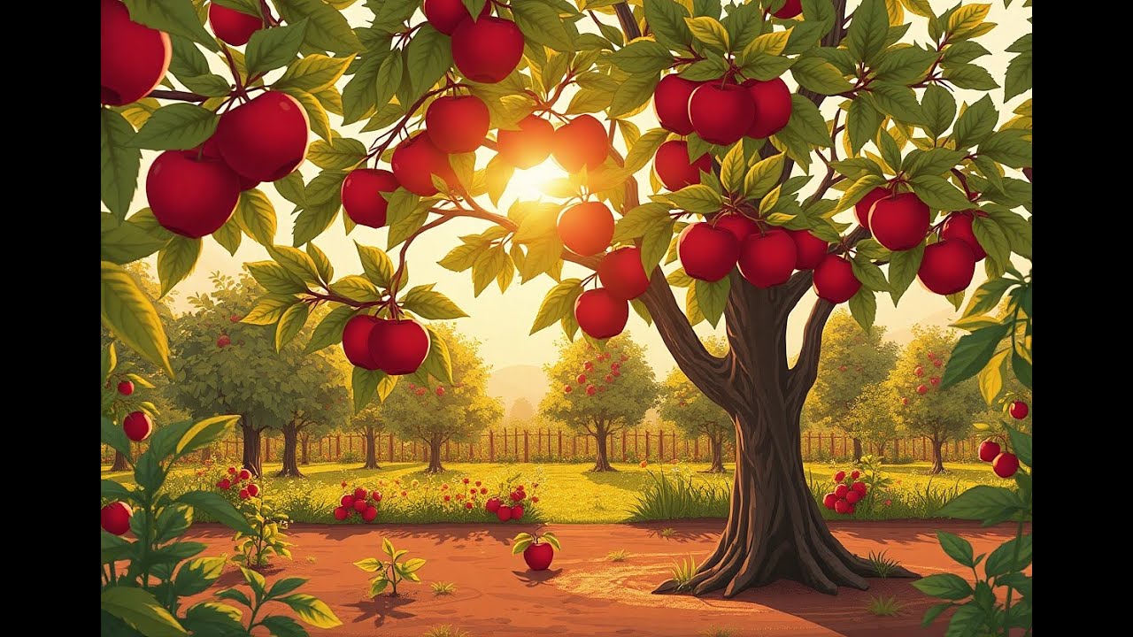 Letní řez - mladé jabloně - řez na půl jara - doporučení na ostatní sadaře - 2025