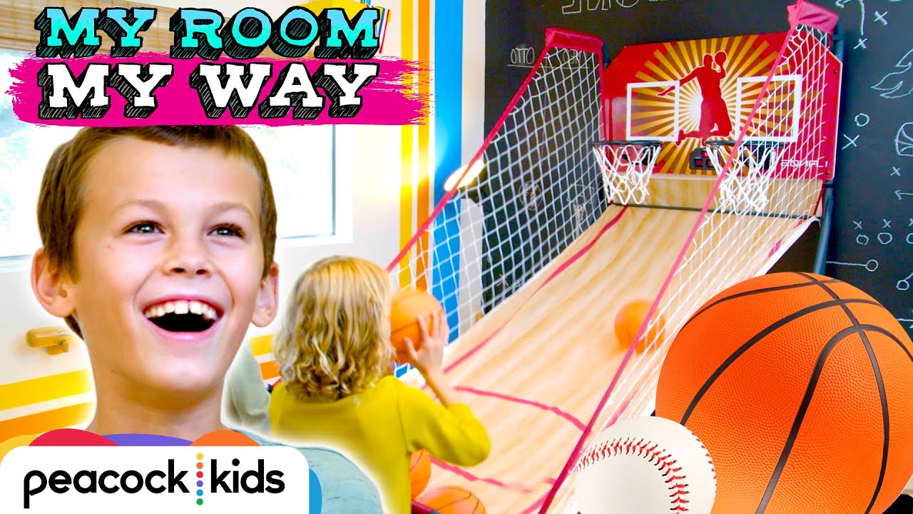 Brothers Can Ball Out INSIDE Their New Dream Room! Kids Room Makeover