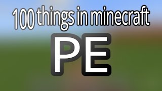 100 THINGS TO DO IN MINECRAFT