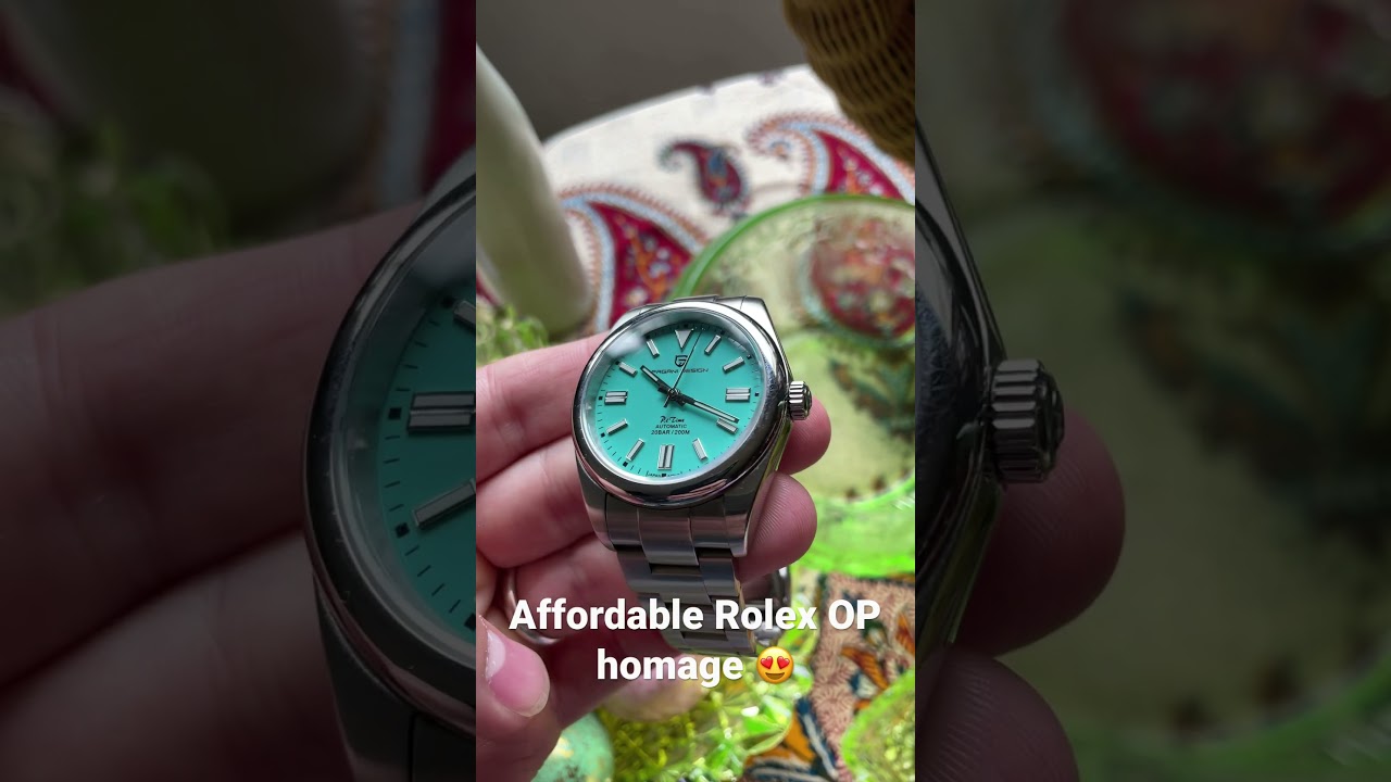 tiffany blue dial rolex oyster perpetual homage
