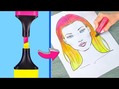 Видео: 13 лайфхаков для рисования