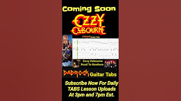 Thumbnail of Road To Nowhere by Ozzy Osbourne Coming Soon #dadrocktabs #guitartabs #learnguitar