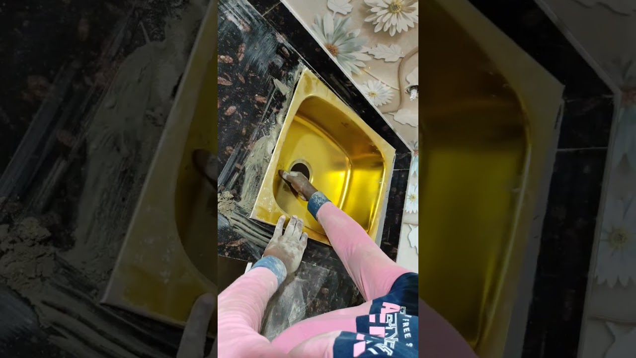 kitchen sink Fitting process