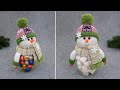 Чудесный Снеговик из Банки. Сладкий Подарок на Новый Год⛄DIY Glass Jar Snowman. Sweet Christmas Gift