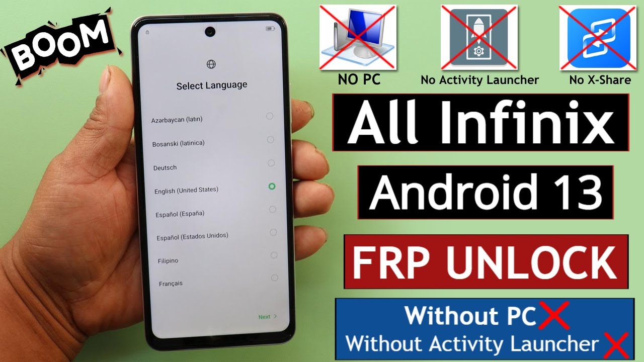 All Infinix Android 13 Frp Bypass/Unlock - Without PC | Without