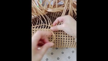 Frosted texture rattan tote weaving tips