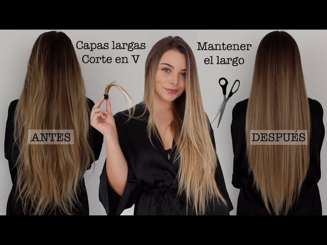 Corte En V Cabello Largo