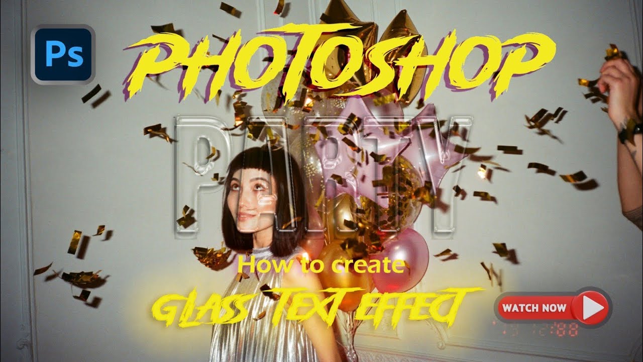 Photoshop Tutorial:Mastering Glass Text Effects #tutorial #Photoshop #like #textediting #glasstext