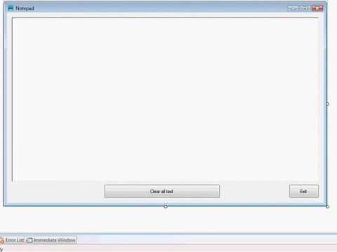 Simple Notepad tutorial in Visual Basic 2008