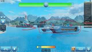 Getting the Cruise ship in shark bite 2