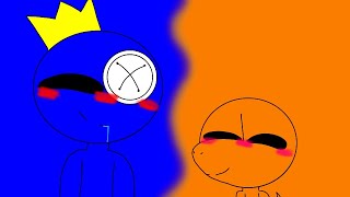 Am' monster (meme)《Rainbow friends》(Blue x Orange) *no ship*!?