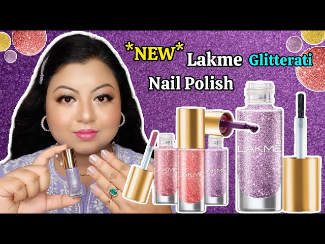 Lakme True Wear Color Crush 04 Silver Nail Paint Review Swatches