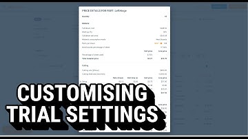 Quoting Laser Cutting Work in ToolBox - Customising speeds & prices in the trial