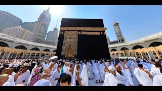 4K 360 View. Tawaf of Kaaba at Masjid alHaram, Mecca