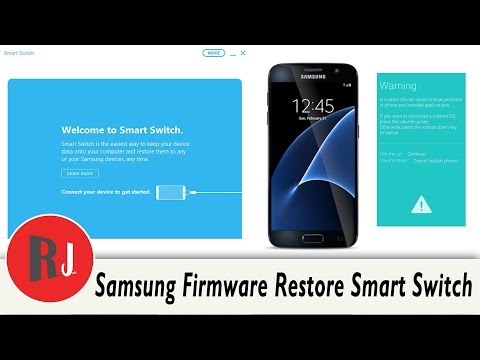 Samsung Device Firmware Restore with Smart Switch program and factory reset