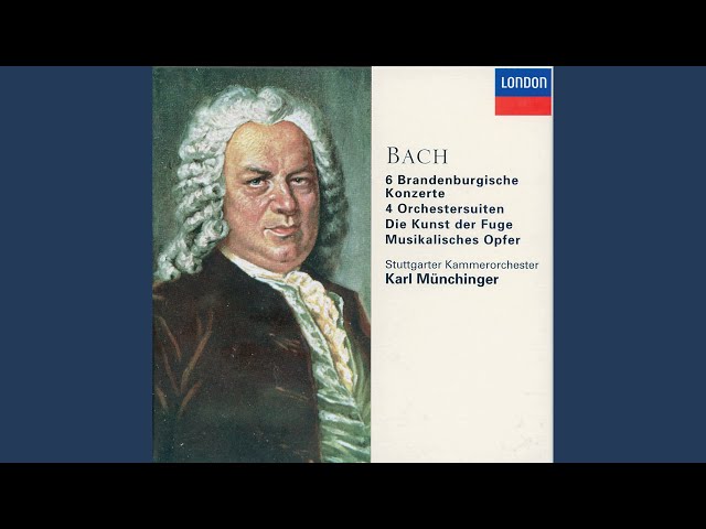 Bach - L'Offrande Musicale:Ricercar à 3-arrgt orch : Orch Chbre Stuttgart / K.Münchinger