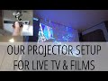 Motorhome Projector Setup for Live TV and Movies