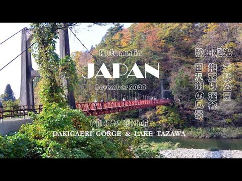 Astounding Visit to Akita and Dakigaeri Gorge - Part 3 of Autumn in Japan 2023