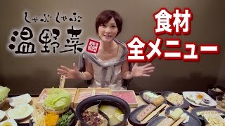 【全種制覇】温野菜の食材全メニューにチャレンジ！【木下ゆうか】Yuka eats ShabuShabu Hot Pot