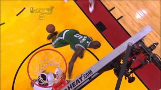 LeBron James destroys Kevin Garnett with a block vs. Boston Celtics 2011 NBA Playoffs (HD)