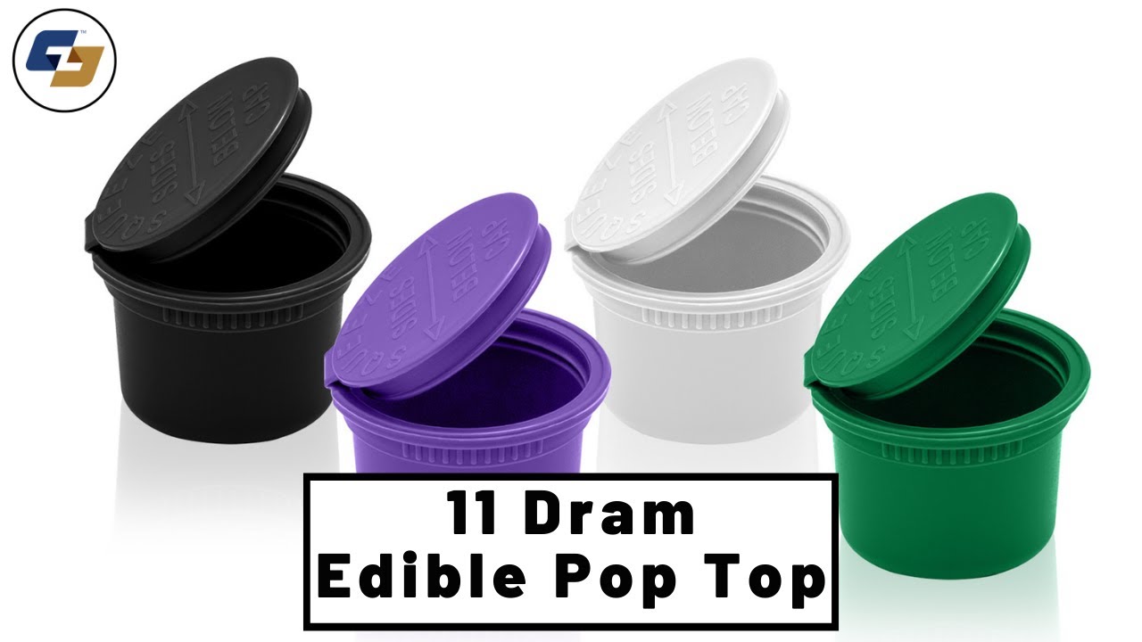 Best Gummies Edible Container 11 Dram CoolJarz™ 100 USA Made