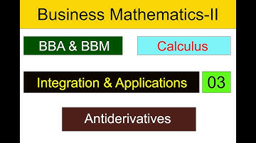 BBA & BBM Business mathematics-II || BBA, BBM Integration solutions || #bba || #integrationguide