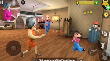 Scary Teacher 3D_New updater-New fun video everyday , gameplay walkthrough  part 593 ( android, ios)