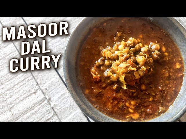Masoor Dal Curry | Spicy Kolhapuri Aakkha Masoor Dal | How To Make  Whole Red Lentils Curry | Varun | Rajshri Food